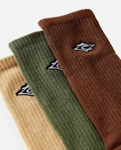 Mens Diamond Crew Sock - 3 Pack -Dawn Sport Water Shop 008mso 0009 3