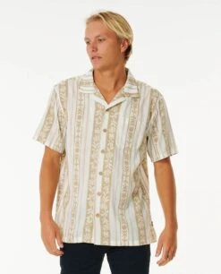 Topanga Vert Stripe Short Sleeve Shirt -Dawn Sport Water Shop 016msh 3021 1