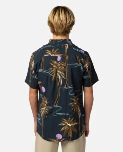 Brushed Palm Floral Shirt -Dawn Sport Water Shop 022msh 0291 2
