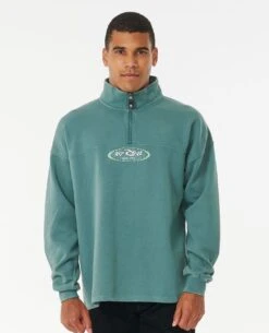 Fader Oval 1/4 Zip Crew
